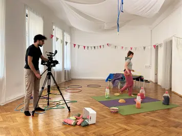 Bewegungsparcours für zu Hause